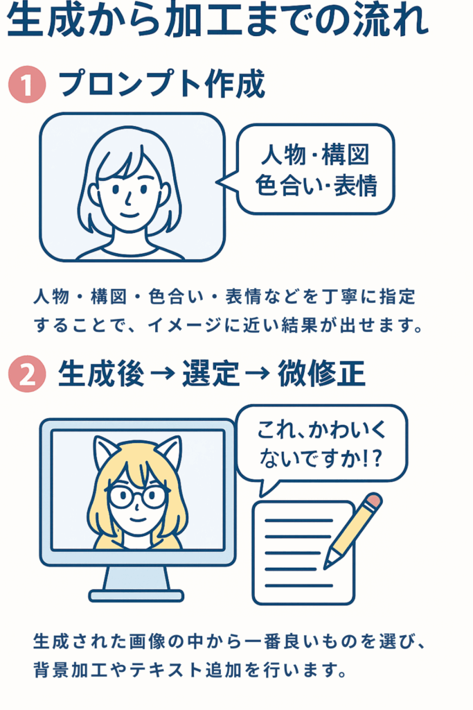 生成から加工まで