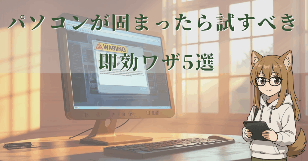 パソコンが固まったときに試せる即効ワザ5選