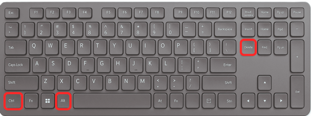 キー操作_Ctrl+Alt+Del