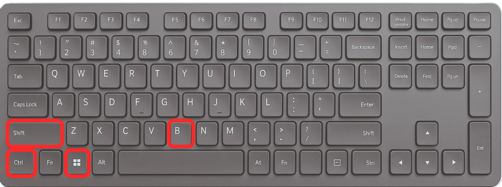 キー操作_Win+Ctrl+Shift+B