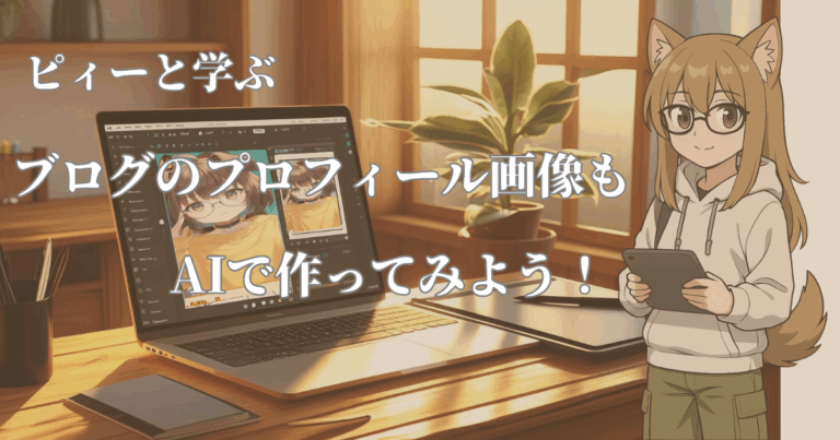 ブログのプロフィール画像もAIで作ってみよう！